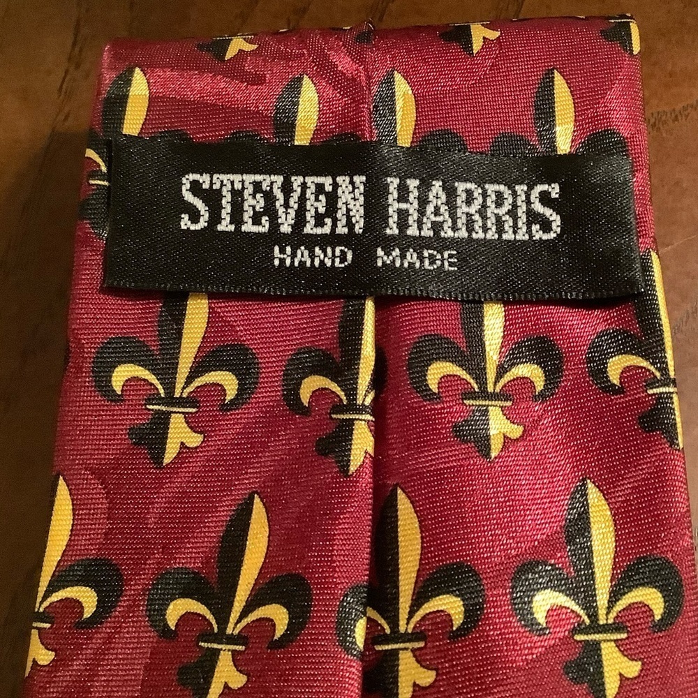 Steven Harris Fleur De Lis Necktie - Picture 2 of 4